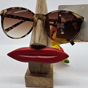 Falls Creek Round Women's Brown Sunglasses